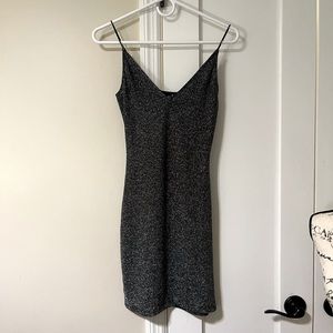 Sparkly Black Mini Dress